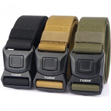 4 3CM Thickened Nylon Casual Belt Outdoor Leisure Automatic Buckle Adjustable Breathable And Wear  Resistant Sports Belt