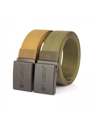 TUSHI 31MM Thickened Nylon Casual Belt Outdoor Leisure Automatic Buckle Adjustable Breathable And Wear  Resistant Sports Belt