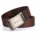 Casual Canvas Tactical Belt Adjustable Length Automatic Buckle Belt Wear  resistant Outdoor Men’s Belt