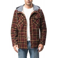 2021 NEW CASUAL FLEECE PLAID HOODIE JACKETS