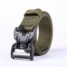 Casual Nylon Tactical Belt Adjustable Plastic Magnetic Buckle Wear  resistant Outdoor Canvas Casual Belt for Men