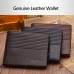 3 Pcs Men Genuine Leather Multi  card Slot Card Holder Wallet Automatic Buckle Jeans Suits Belt Shaver Valentine’s Day Gift Set