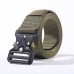 Casual Nylon Tactical Belt Adjustable Automatic Buckle Wear  resistant Outdoor Canvas Casual Belt For Men