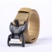 Casual Nylon Tactical Belt Adjustable Plastic Magnetic Buckle Wear  resistant Outdoor Canvas Casual Belt for Men