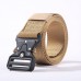 Casual Nylon Tactical Belt Adjustable Automatic Buckle Wear  resistant Outdoor Canvas Casual Belt For Men