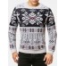 Mens Snowflake Christmas Style Graphics Long Sleeve Knitted Sweaters